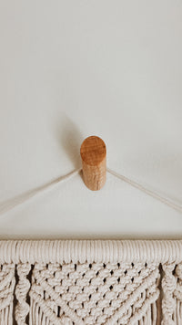 Minimalist Wooden Wall Hook - Maple