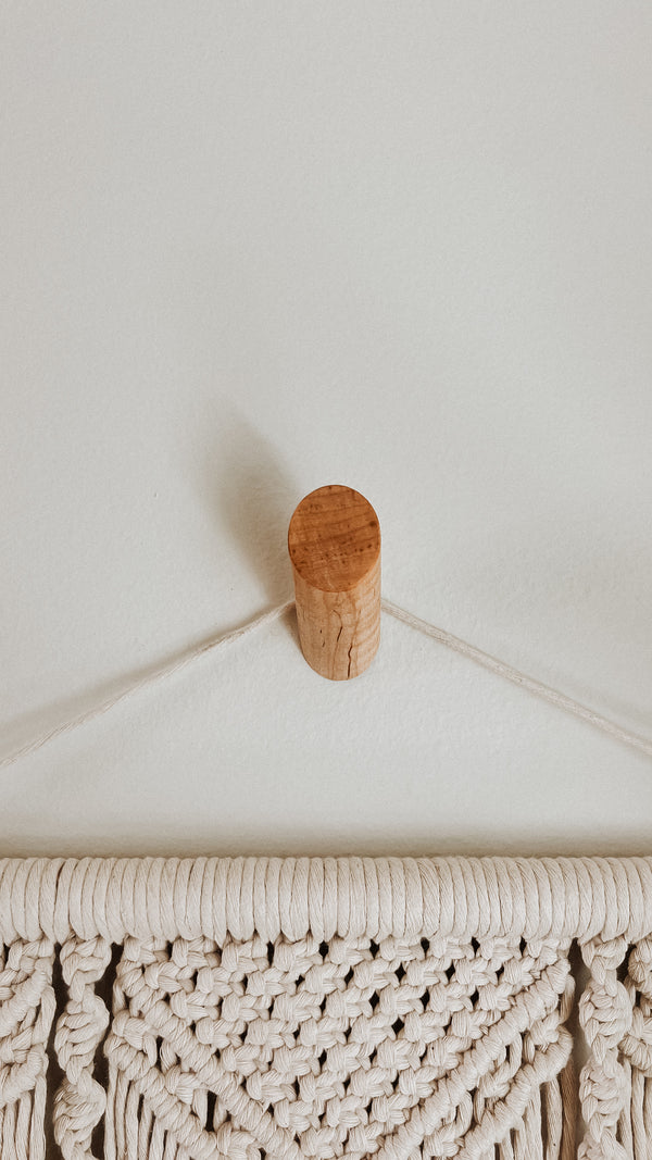 Minimalist Wooden Wall Hook - Maple