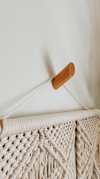 Minimalist Wooden Wall Hook - Oak