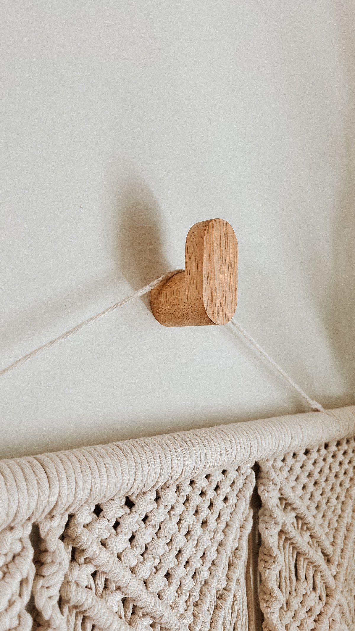 Oval Wooden Wall Hook