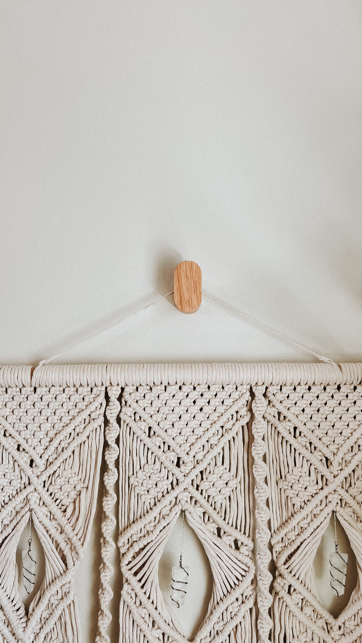 Oval Wooden Wall Hook