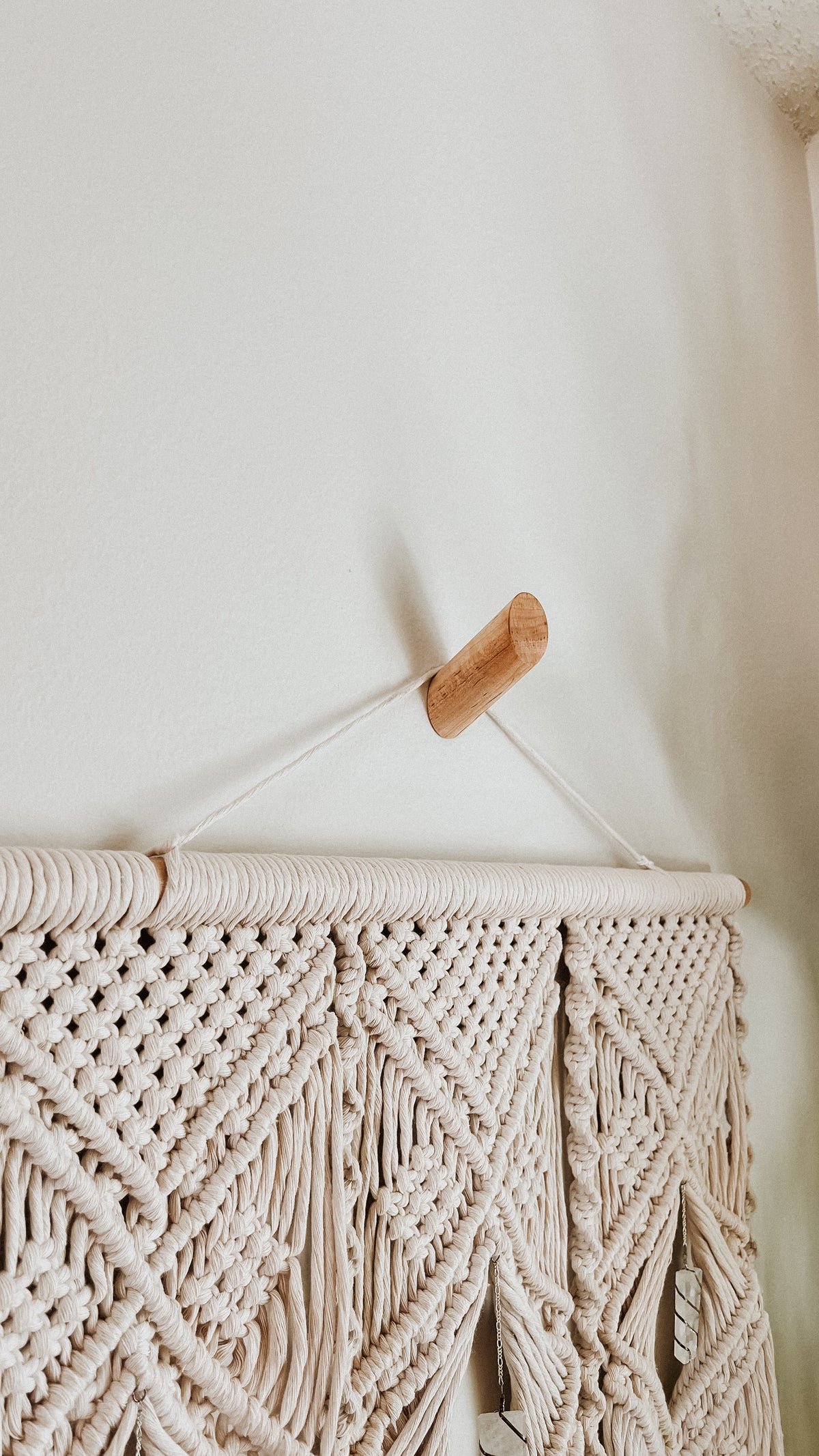 Minimalist Wooden Wall Hook - Maple