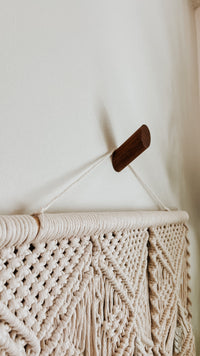 Minimalist Wooden Wall Hook - Solid Walnut