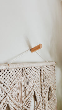 Large Minimalist Wooden Wall Hook - Beech Wood
