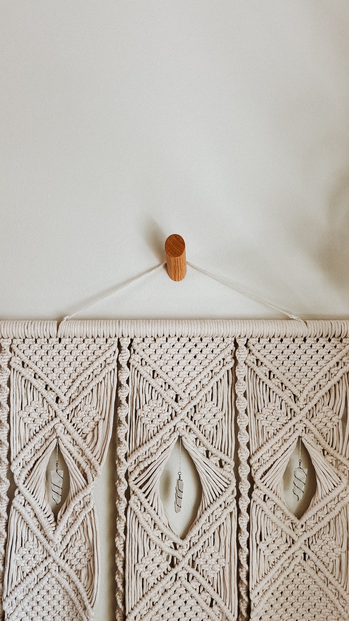 Minimalist Wooden Wall Hook - Oak