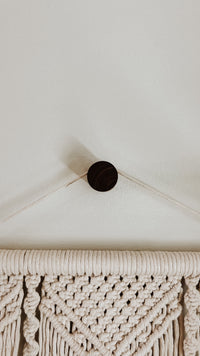 Wooden Peg Wall Hook - Black Walnut