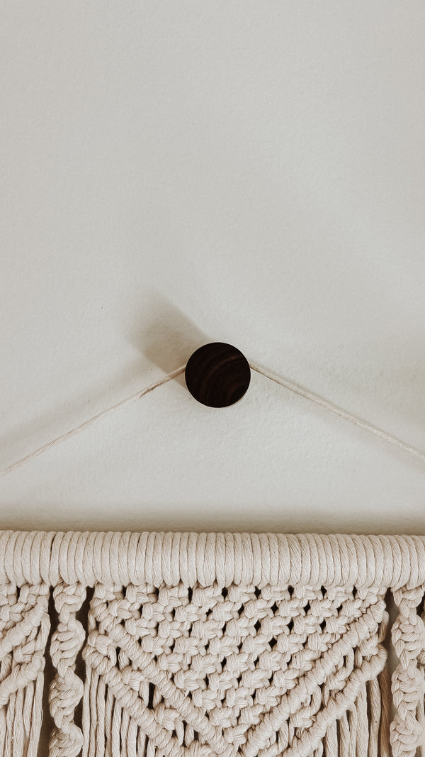 Wooden Peg Wall Hook - Black Walnut