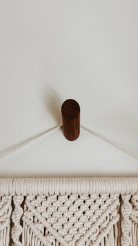 Minimalist Wooden Wall Hook - Solid Walnut