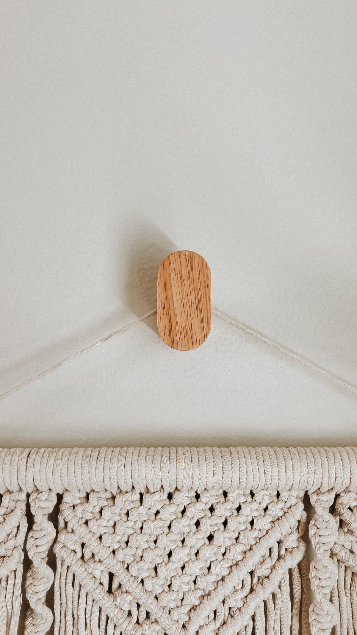 Oval Wooden Wall Hook