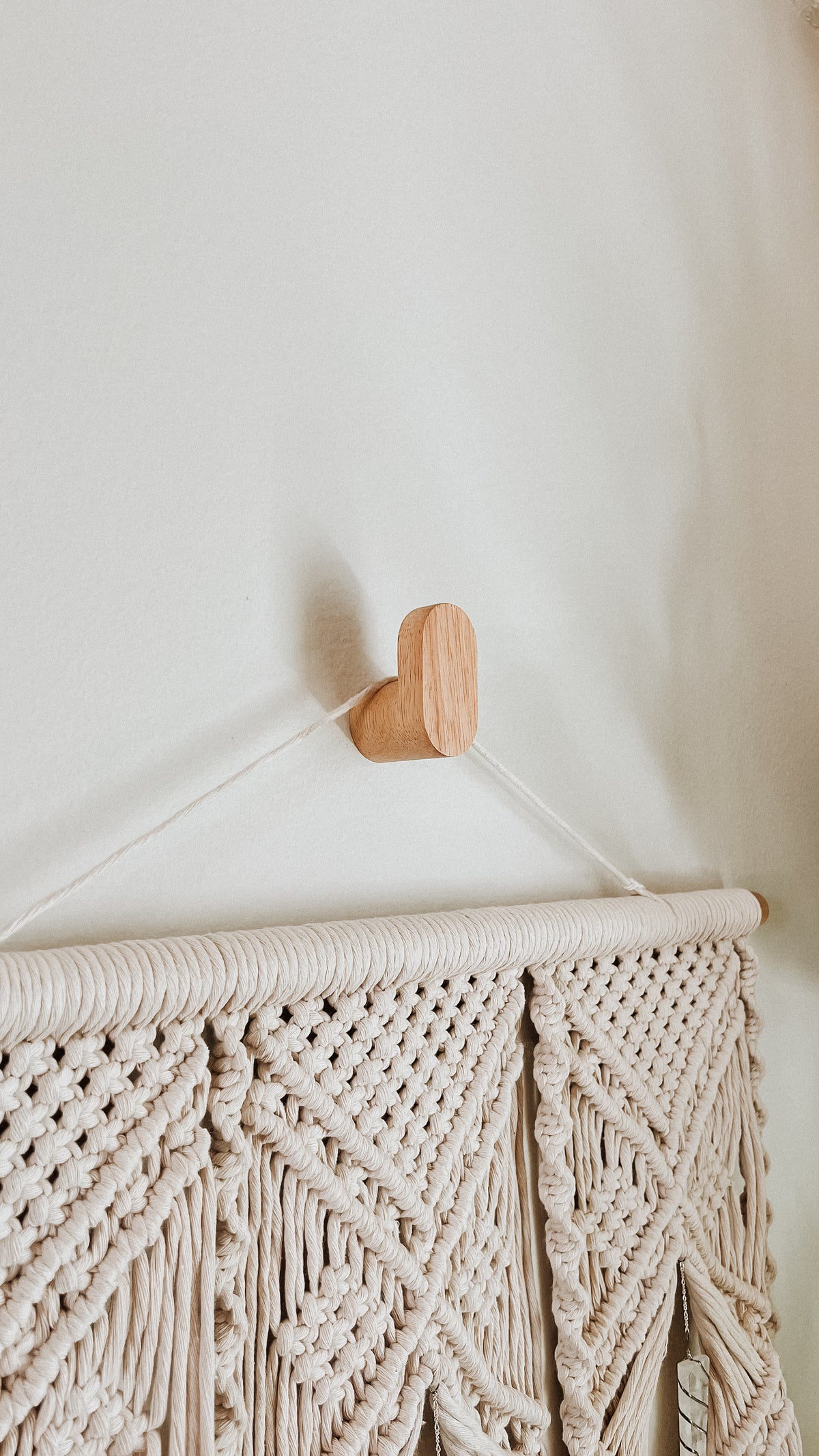 Oval Wooden Wall Hook