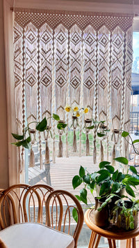 7-Plant Curtain Macramé Plant Hanger