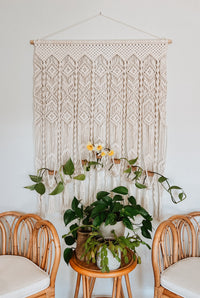 7-Plant Curtain Macramé Plant Hanger